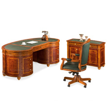 HAOSEN Manufacturer Suppliers classic office furniture set curved wooden executive office desk